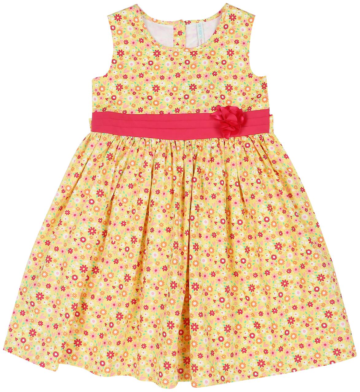 

Pantaloons Junior Yellow Cotton Blend Sleeveless Knee Length Princess Frock ( Pack of 1 )