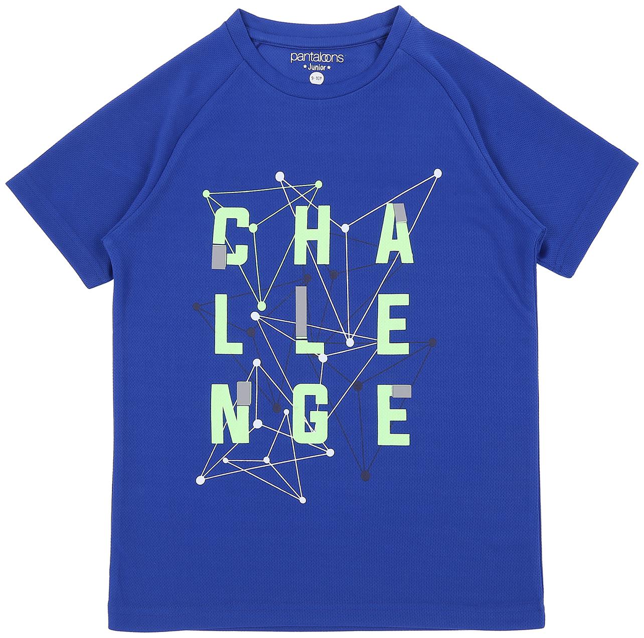 

Pantaloons Junior Boy Polyester Printed T-shirt - Blue