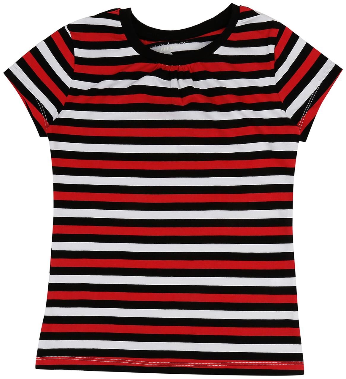 

Pantaloons Junior Girl Cotton Striped T shirt - Multi