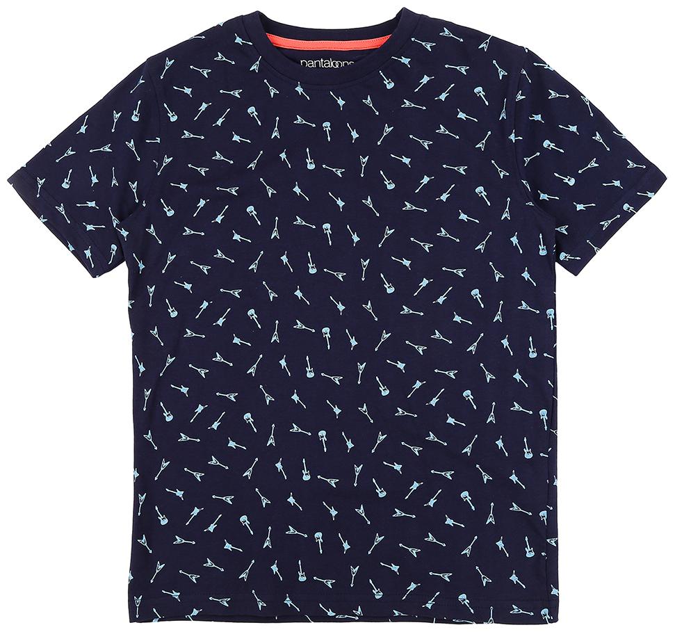 

Pantaloons Junior Boy Cotton Printed T-shirt - Blue