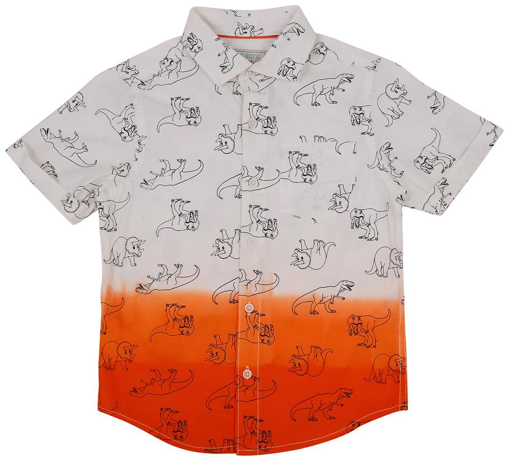 

Pantaloons Junior Boy Cotton Printed Shirt White