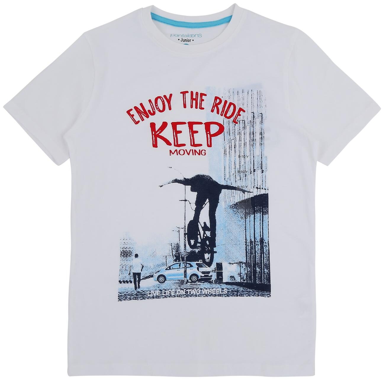 

Pantaloons Junior Boy Cotton Printed T-shirt - White