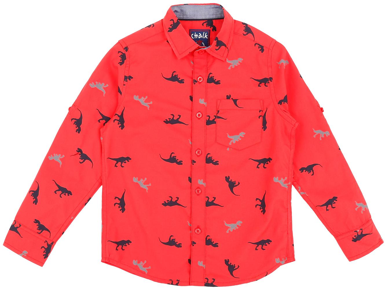 

Pantaloons Junior Boy Cotton Printed Shirt Red