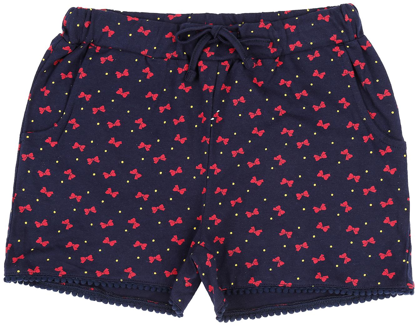 

Pantaloons Junior Girl Cotton Printed Regular shorts - Blue