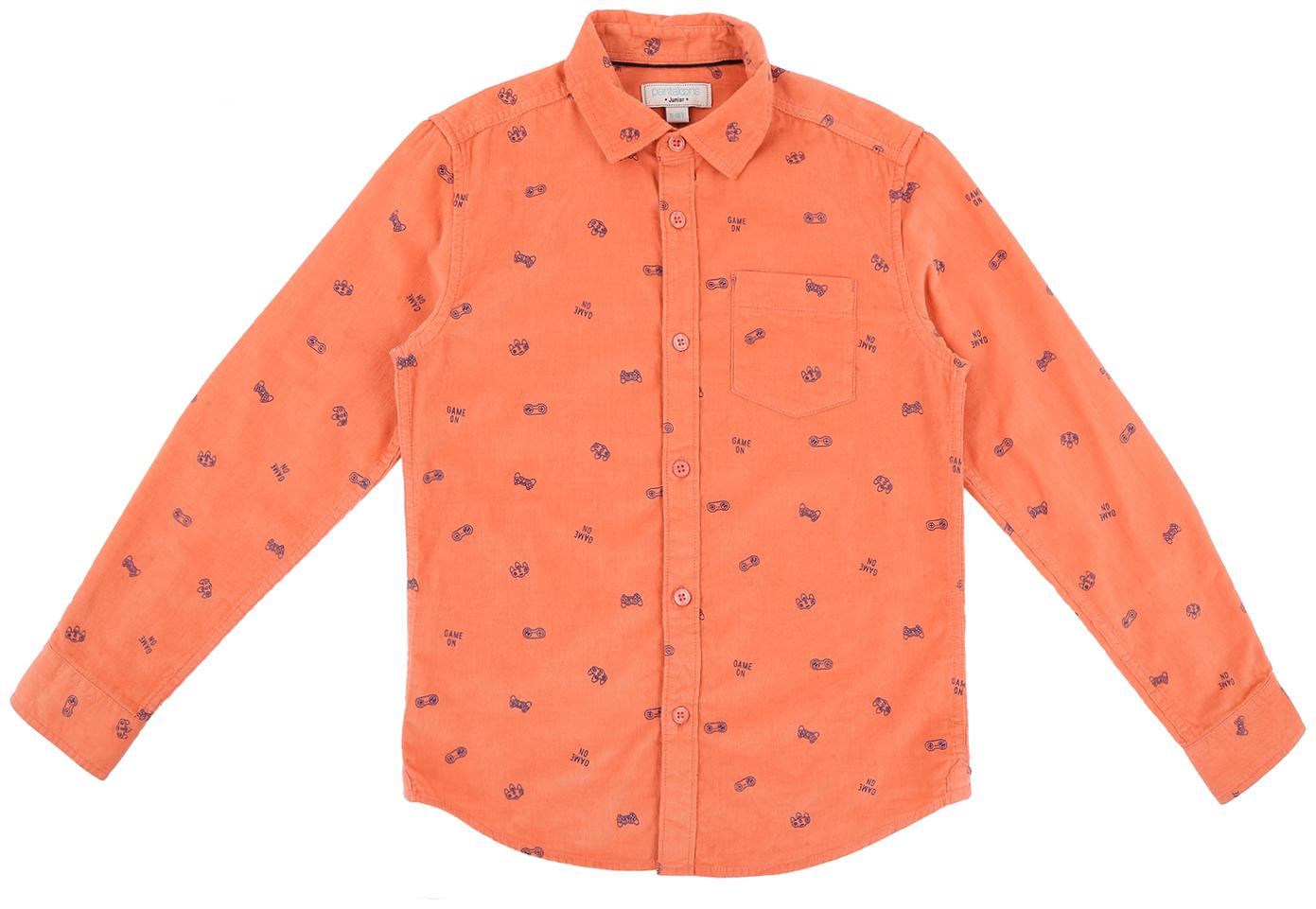 

Pantaloons Junior Boy Cotton Printed Shirt Orange