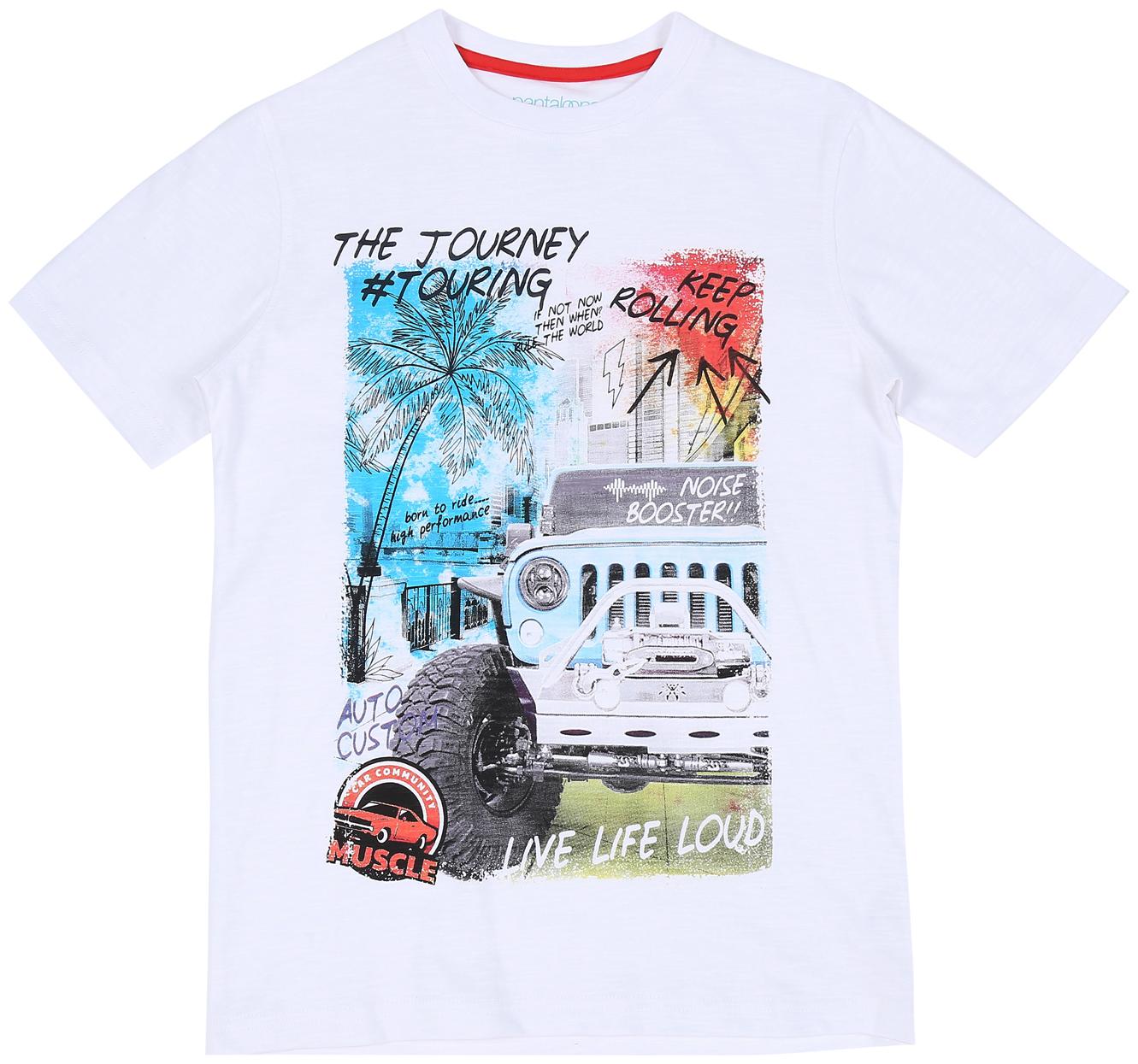 

Pantaloons Junior Boy Cotton Printed T-shirt - White