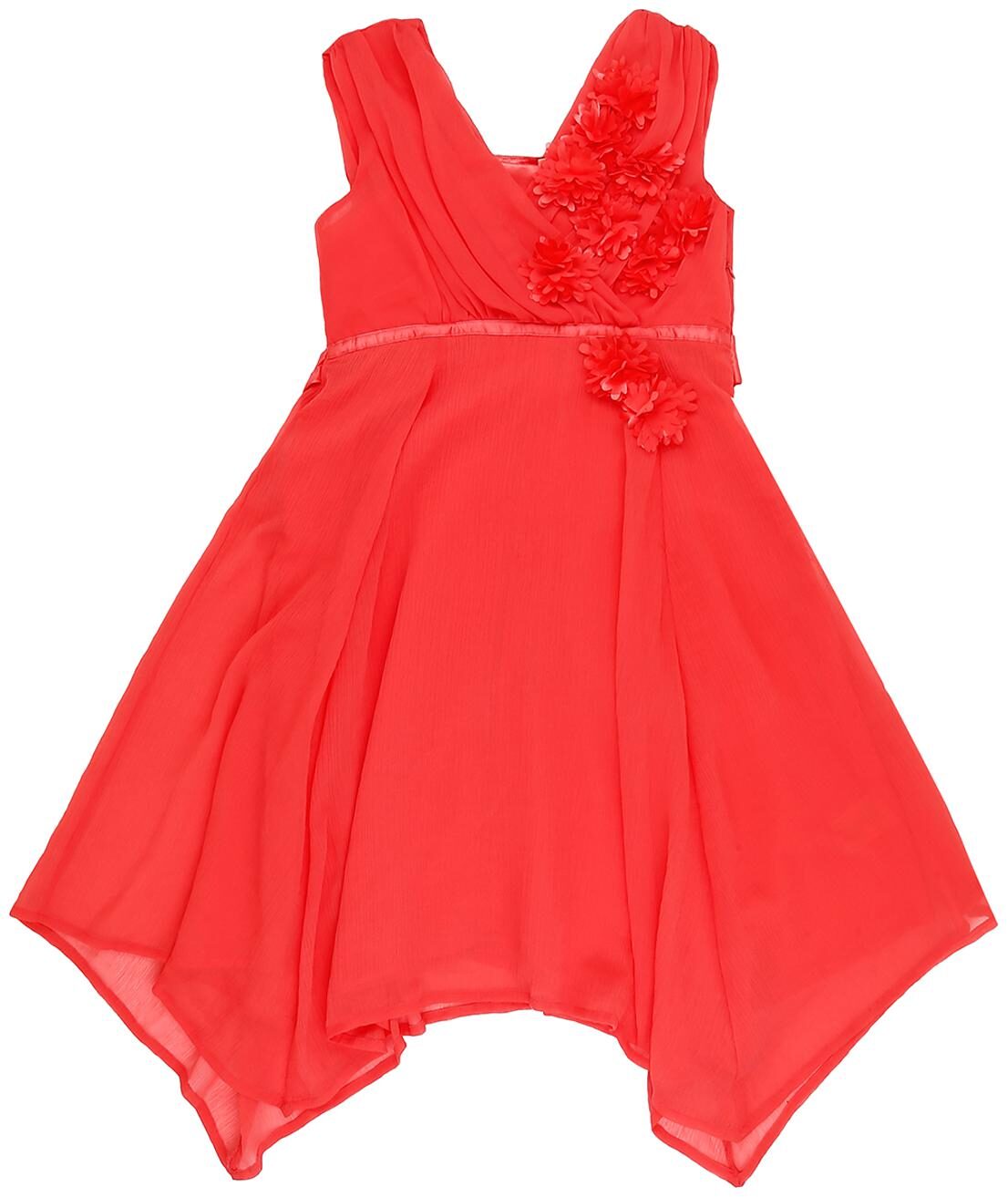 

Pantaloons Junior Pink Georgette Sleeveless Knee Length Princess Frock ( Pack of 1 )