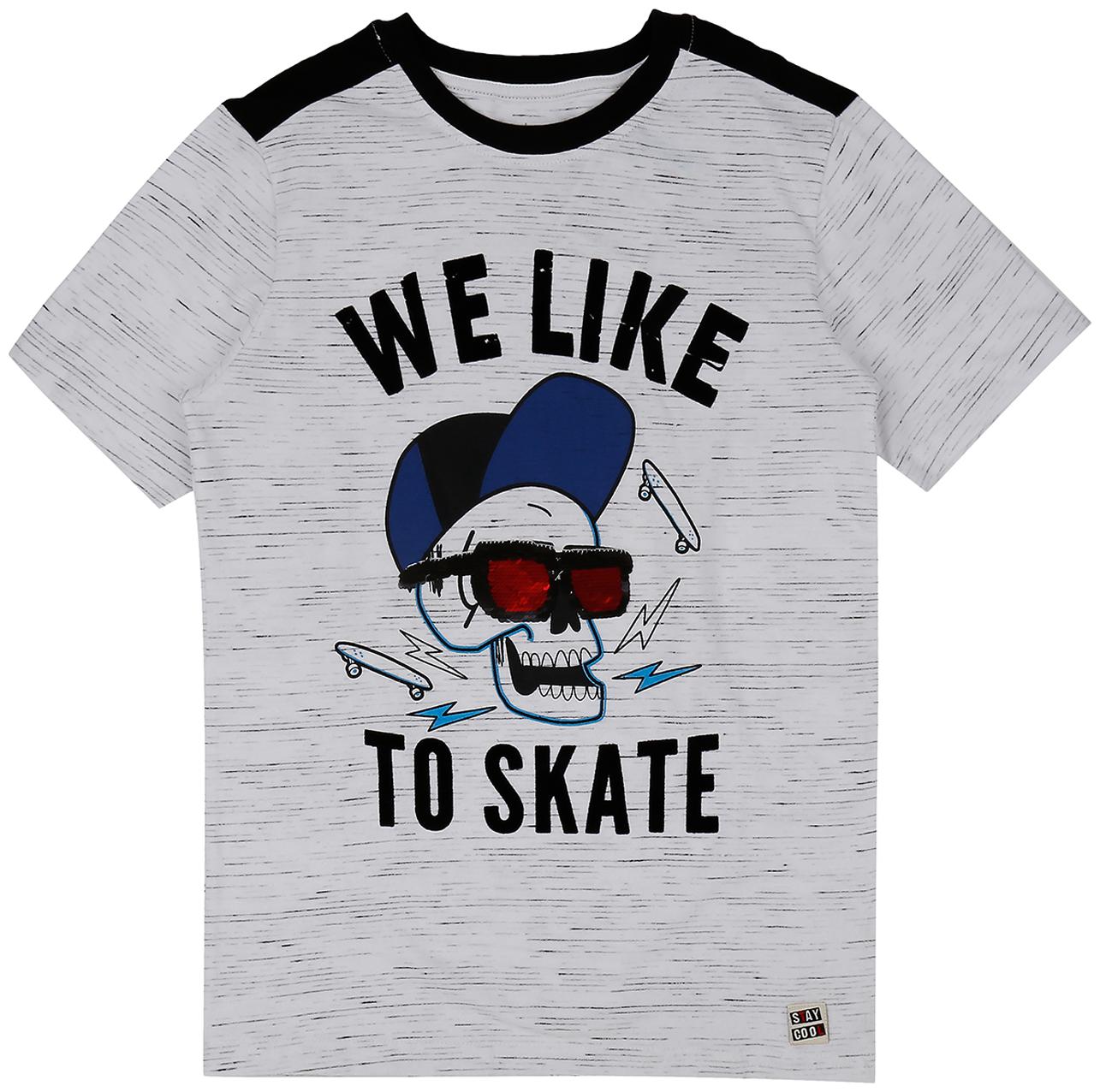 

Pantaloons Junior Boy Cotton Printed T-shirt - White
