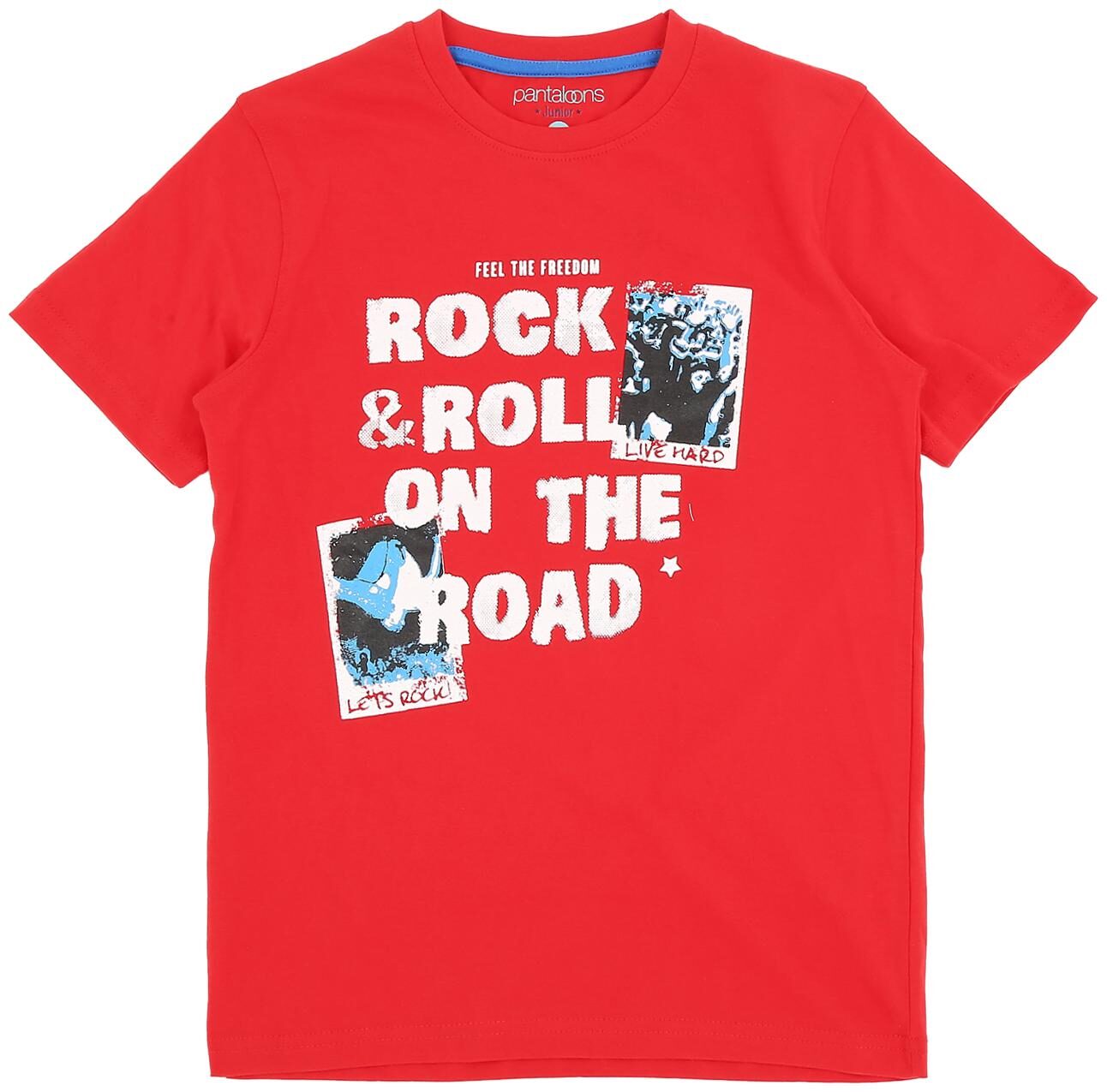 

Pantaloons Junior Boy Cotton Printed T-shirt - Red