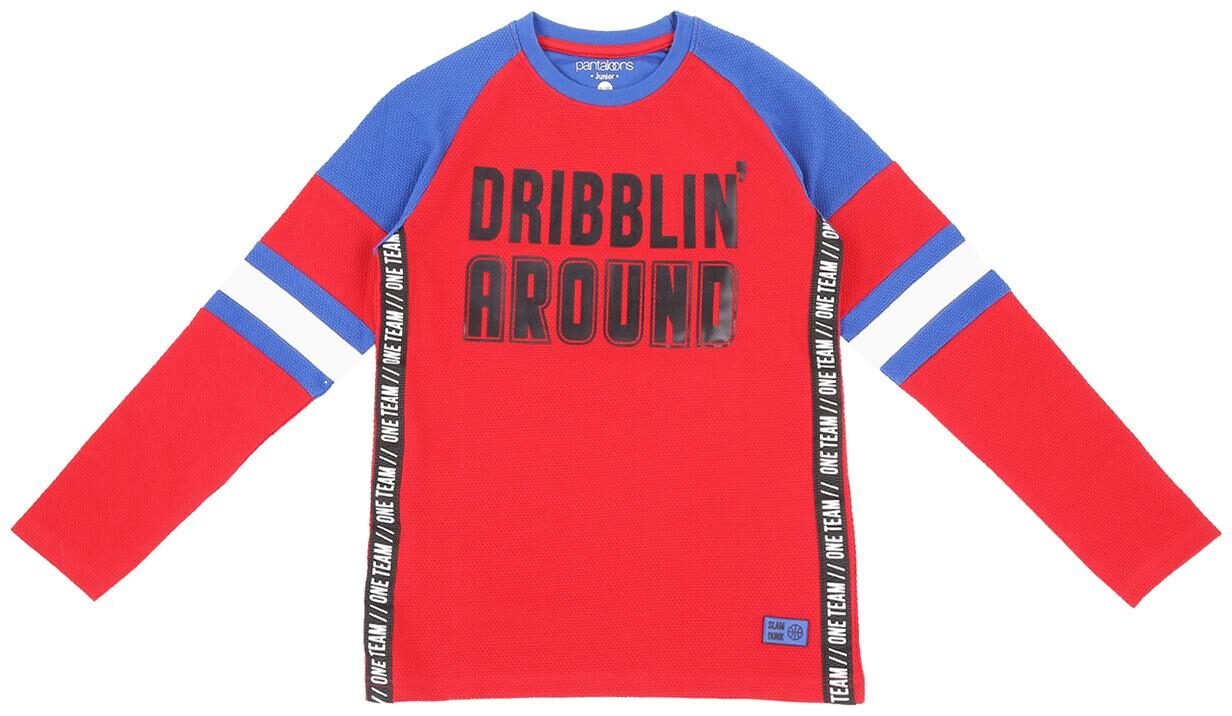 

Pantaloons Junior Boy Cotton Printed T-shirt - Red