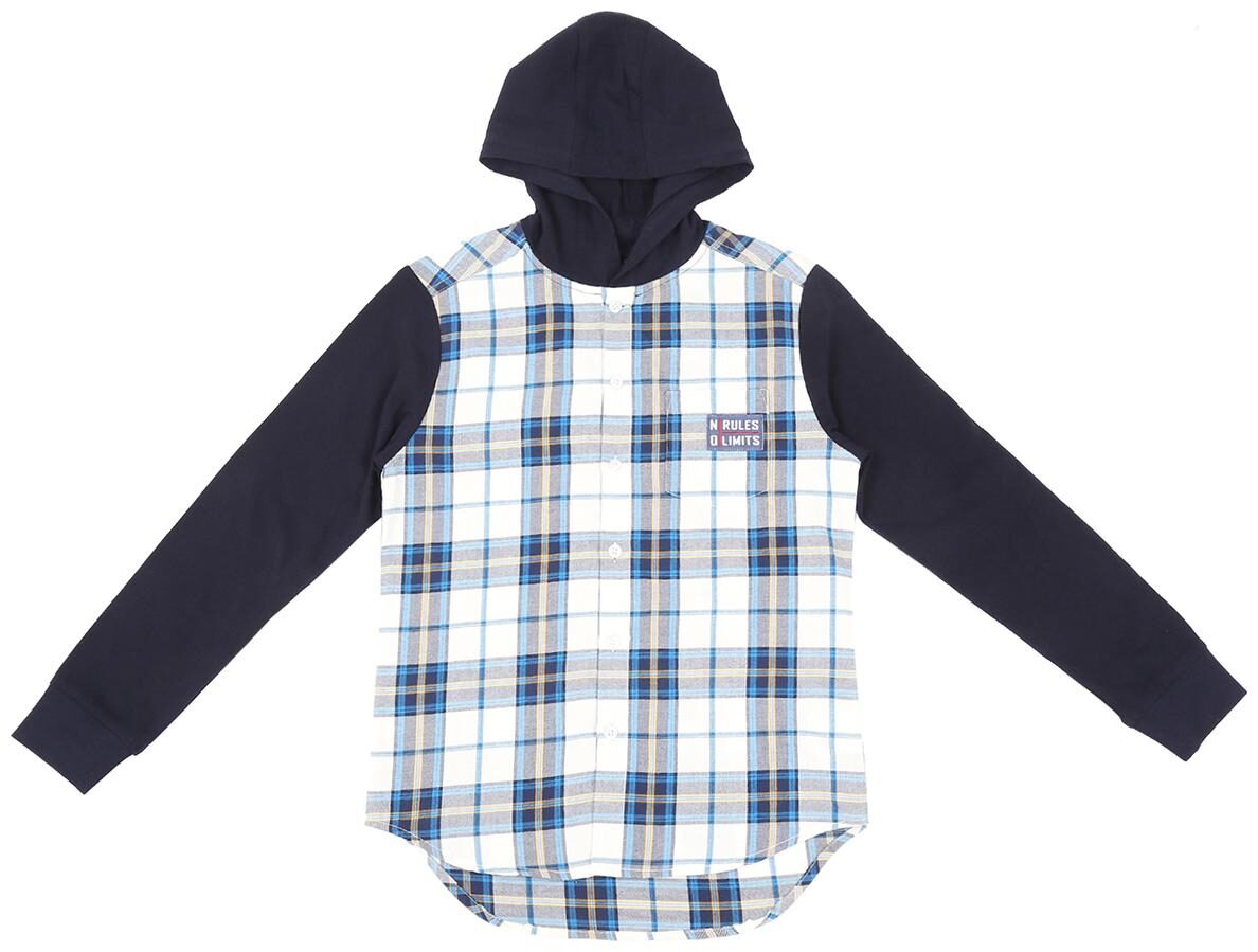 

Pantaloons Junior Boy Cotton Checked Shirt White