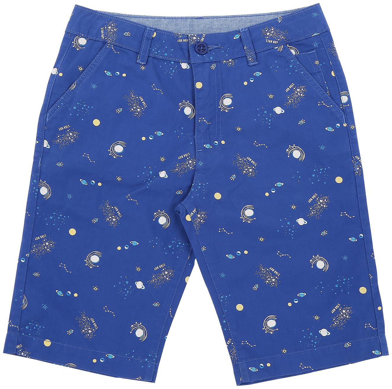 

Pantaloons Junior Boy Printed Shorts 3 4ths - Blue