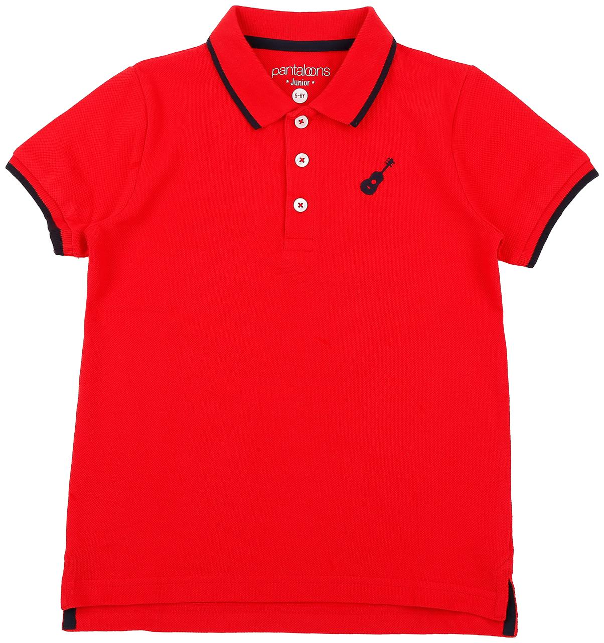 

Pantaloons Junior Boy Cotton Solid T-shirt - Red