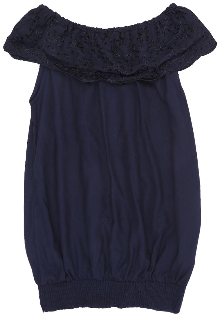 

Pantaloons Junior Girl Rayon Solid Top - Blue