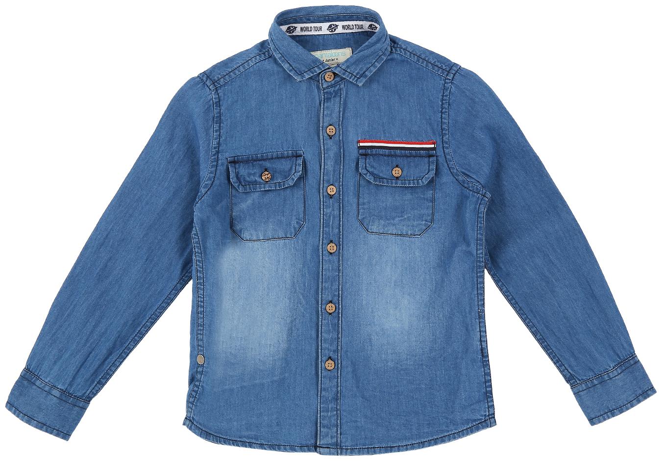 

Pantaloons Junior Boy Cotton Solid Shirt Blue