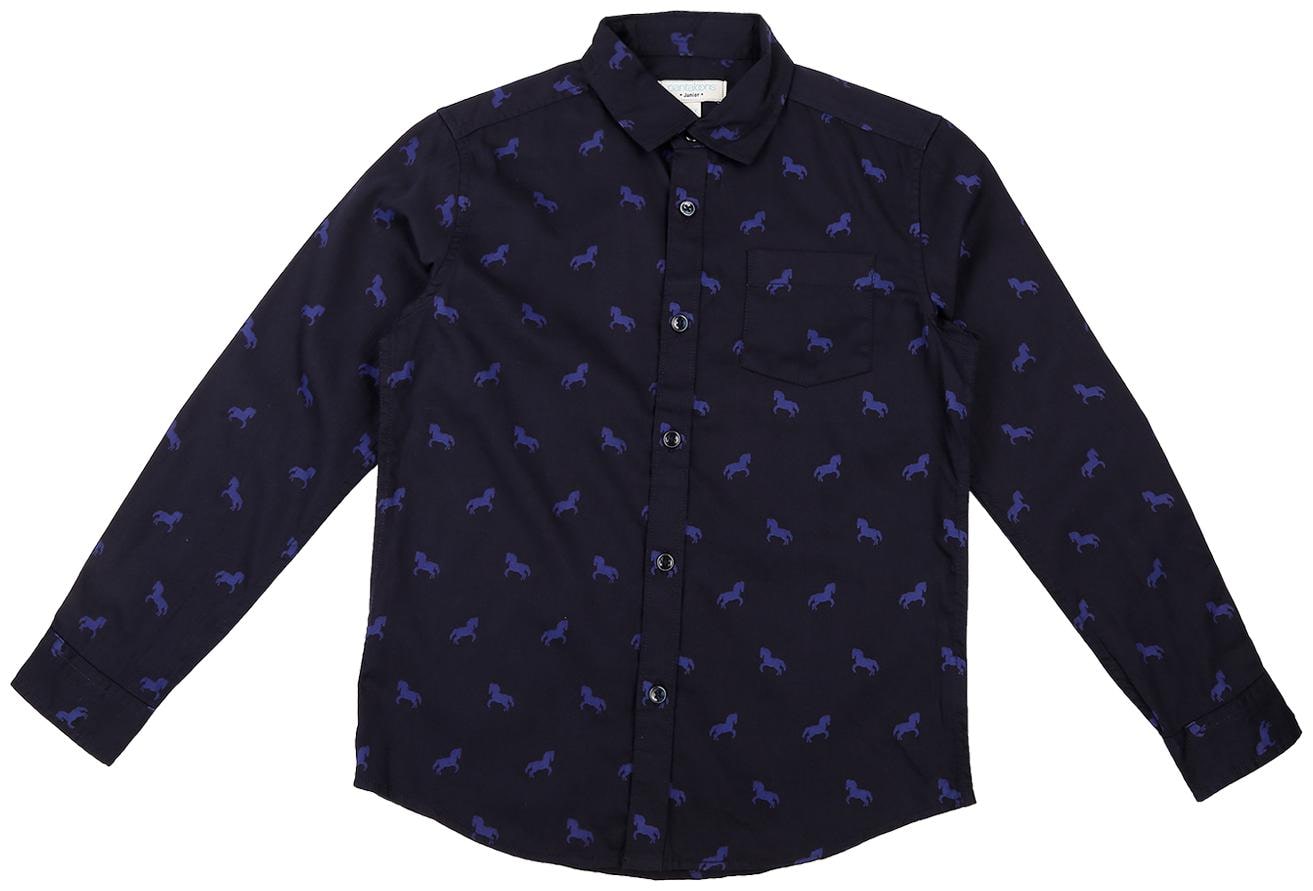 

Pantaloons Junior Boy Cotton Printed Shirt Blue