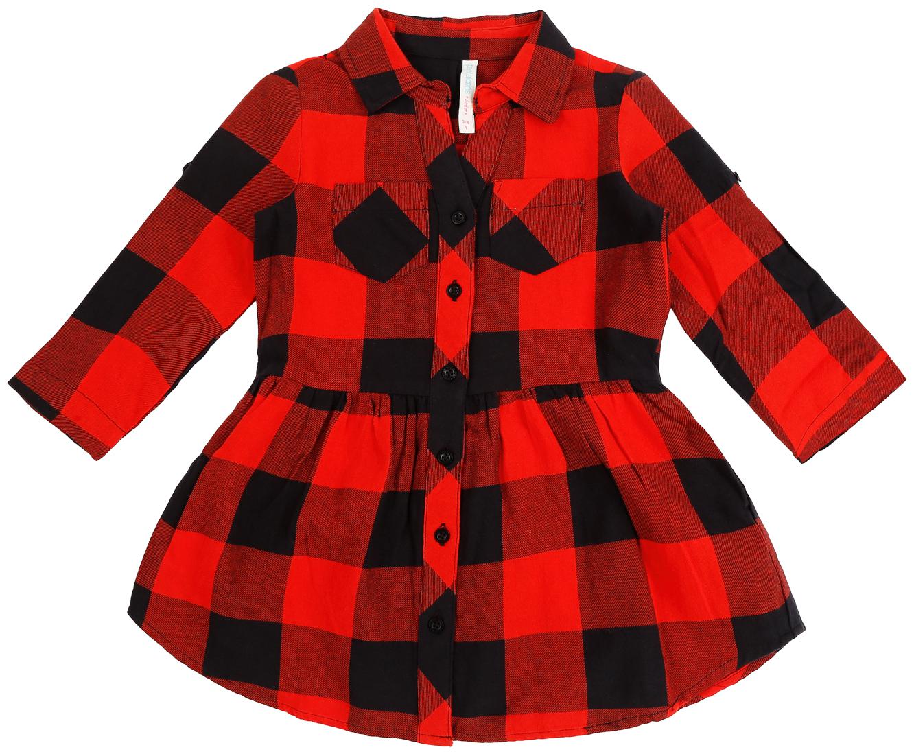 

Pantaloons Junior Girl Cotton Checked Top - Red