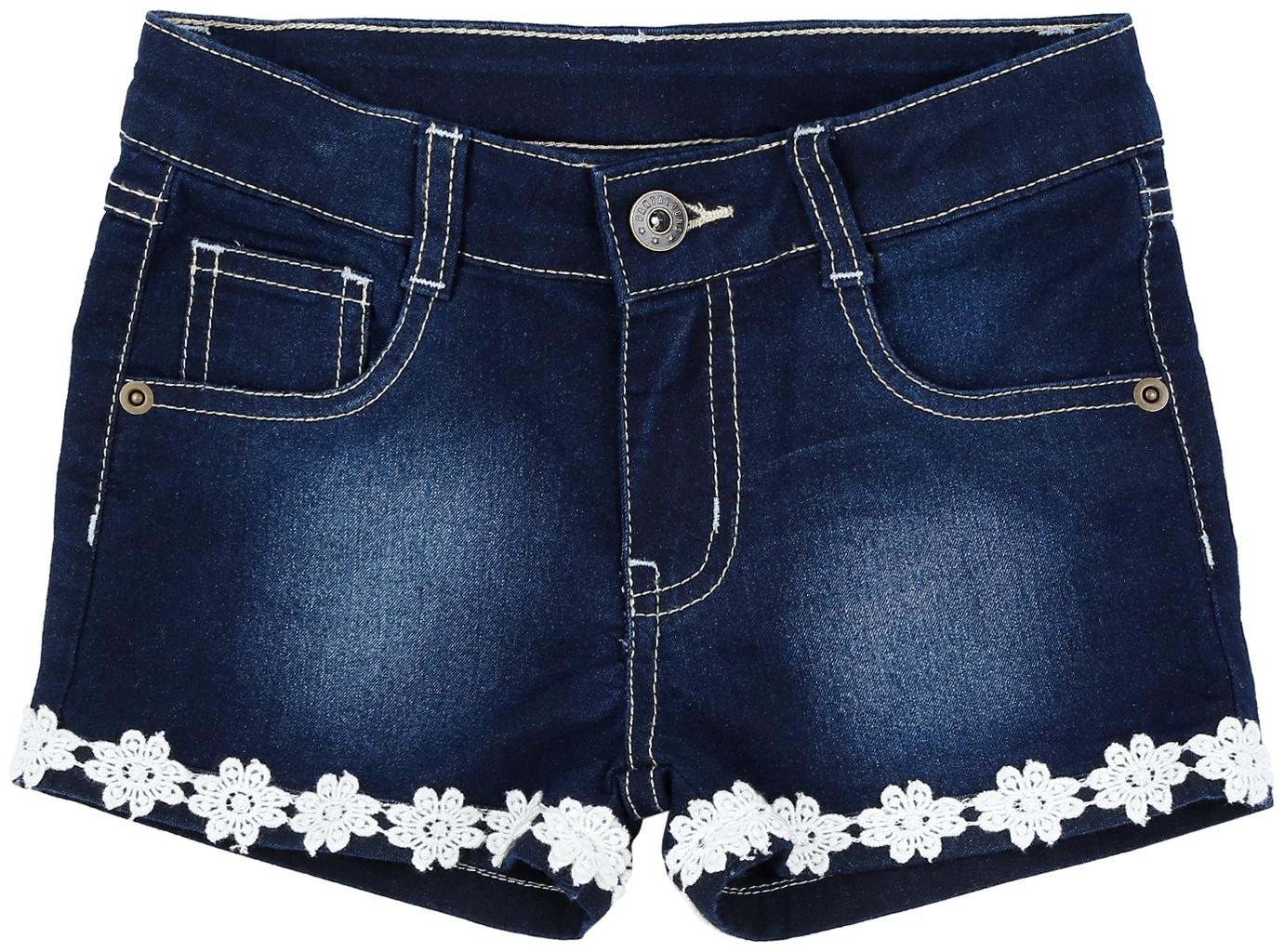 

Pantaloons Junior Girl Cotton Solid Regular shorts - Blue