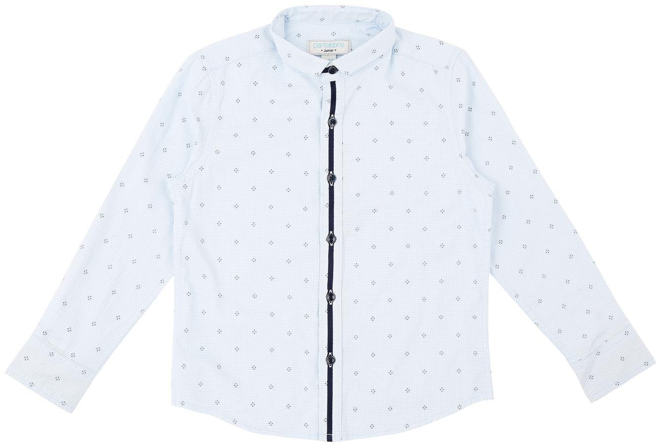

Pantaloons Junior Boy Cotton Printed Shirt Blue
