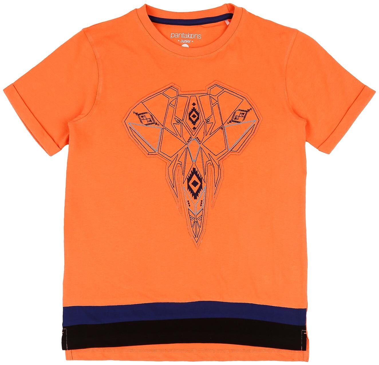 

Pantaloons Junior Boy Cotton Printed T-shirt - Orange