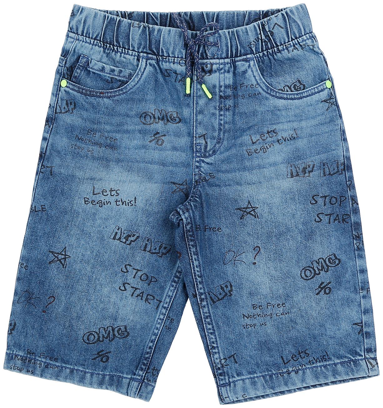 

Pantaloons Junior Boy Printed Shorts 3 4ths - Blue
