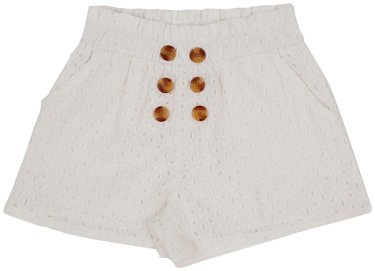 

Pantaloons Junior Girl Cotton Solid Regular shorts - White