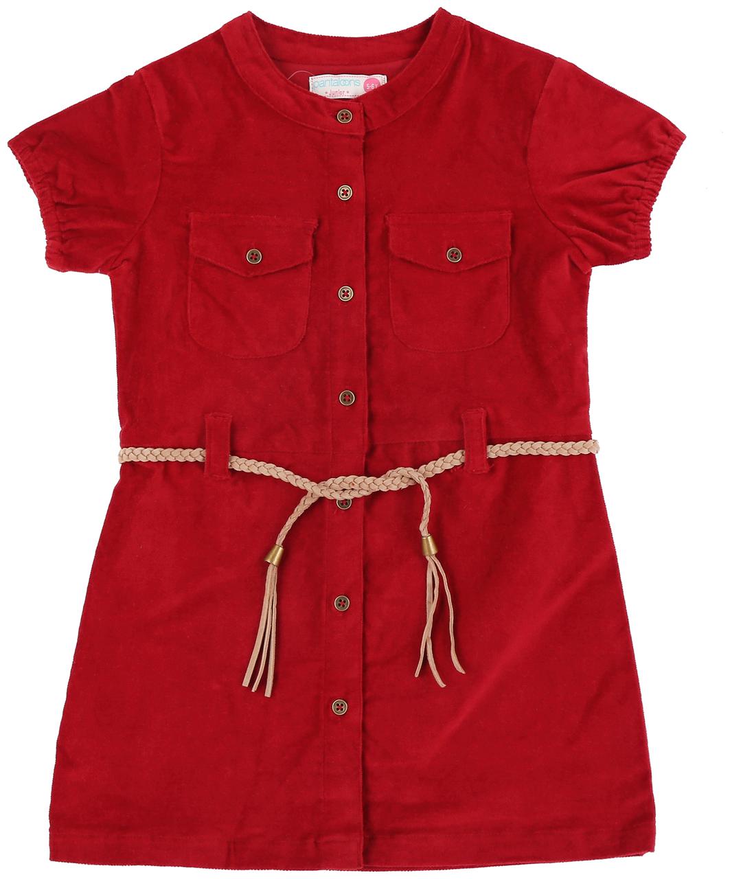 

Pantaloons Junior Girl Cotton Solid Top - Red