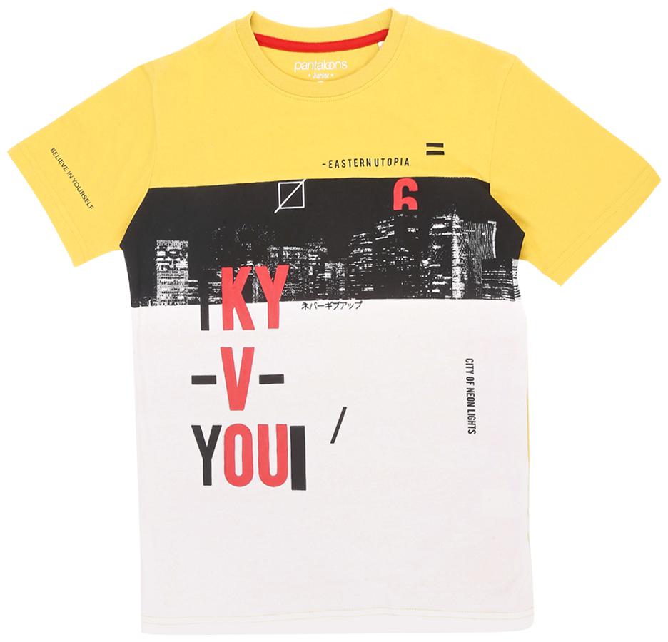 

Pantaloons Junior Boy Cotton Printed T-shirt - Multi