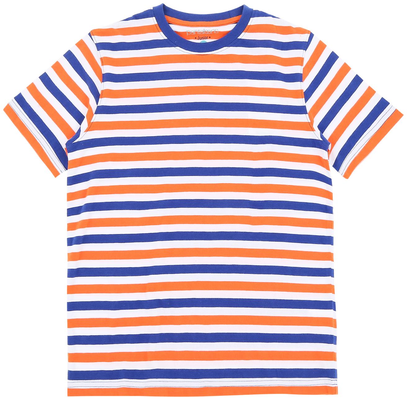 

Pantaloons Junior Boy Cotton Striped T-shirt - Multi