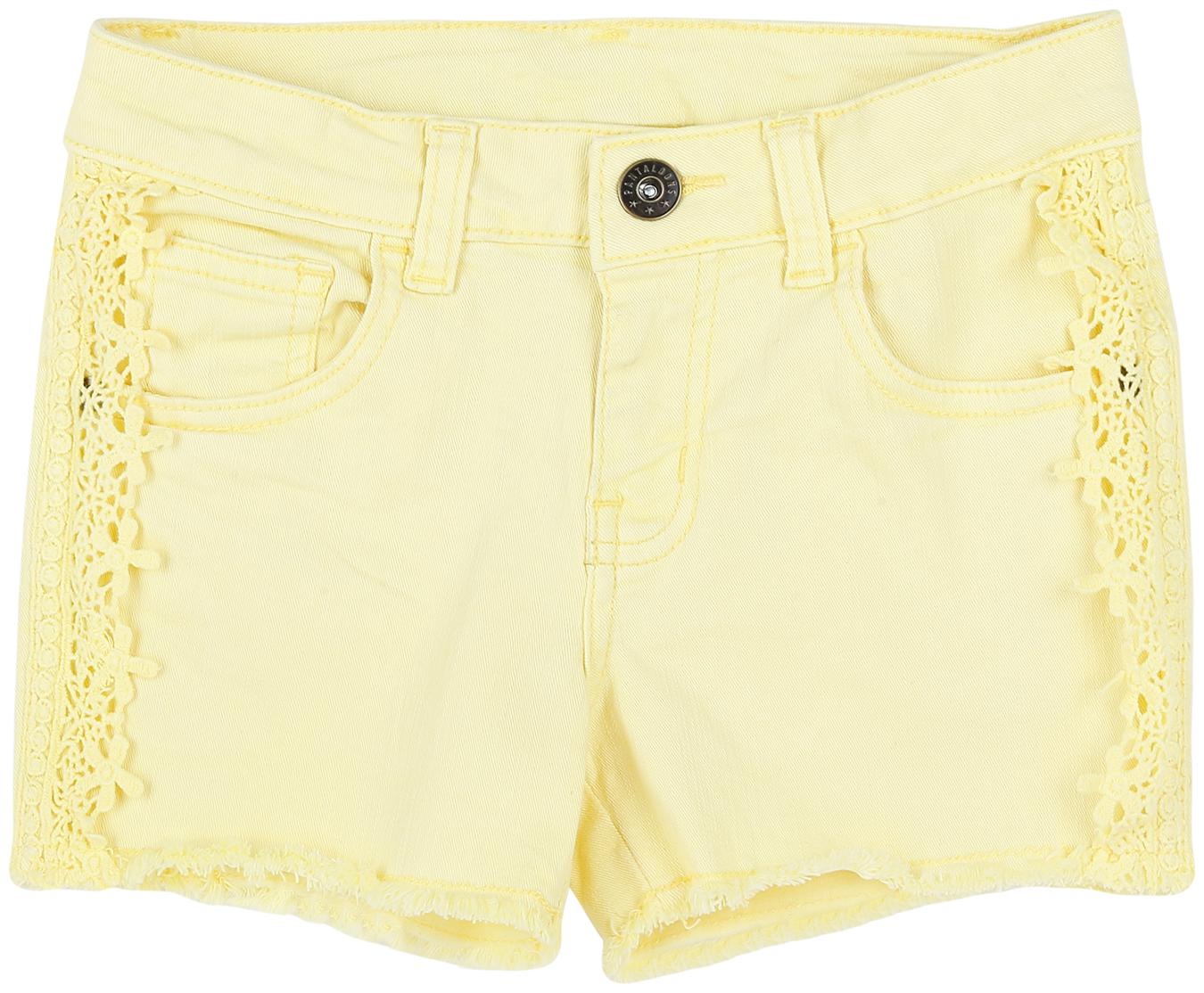 

Pantaloons Junior Girl Cotton Solid Regular shorts - Yellow