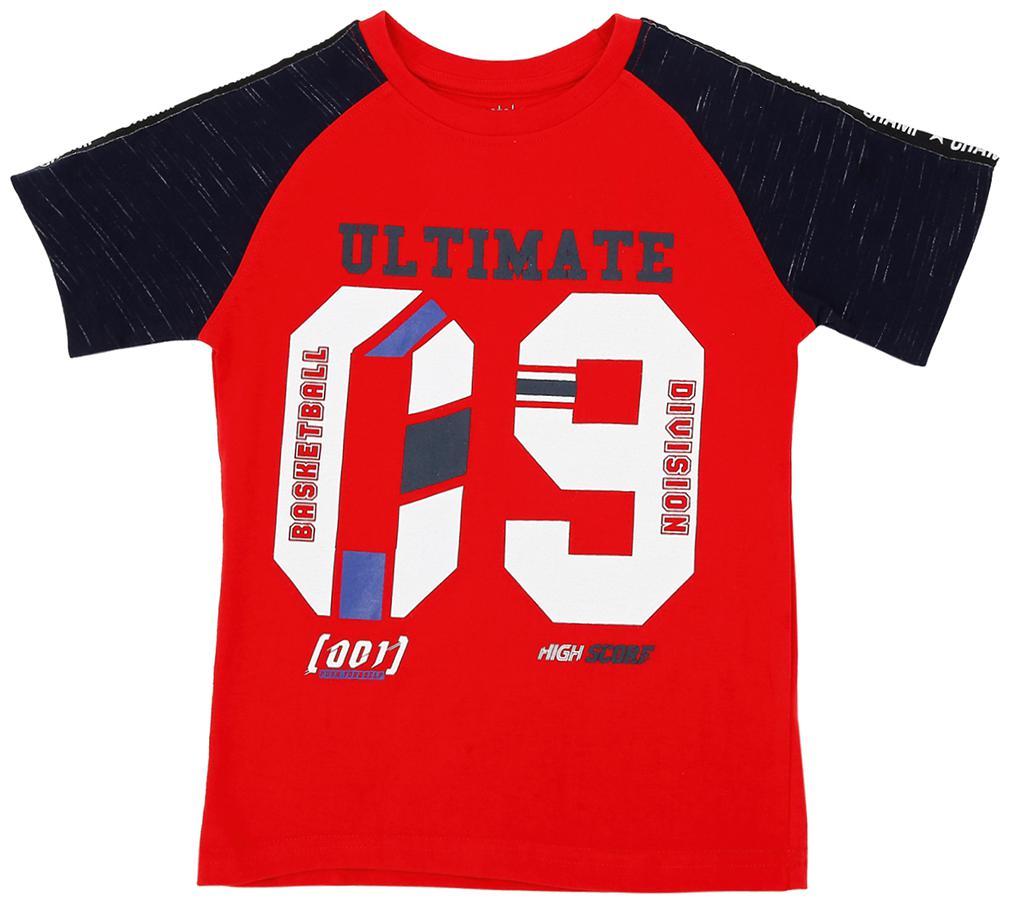

Pantaloons Junior Boy Cotton Printed T-shirt - Red