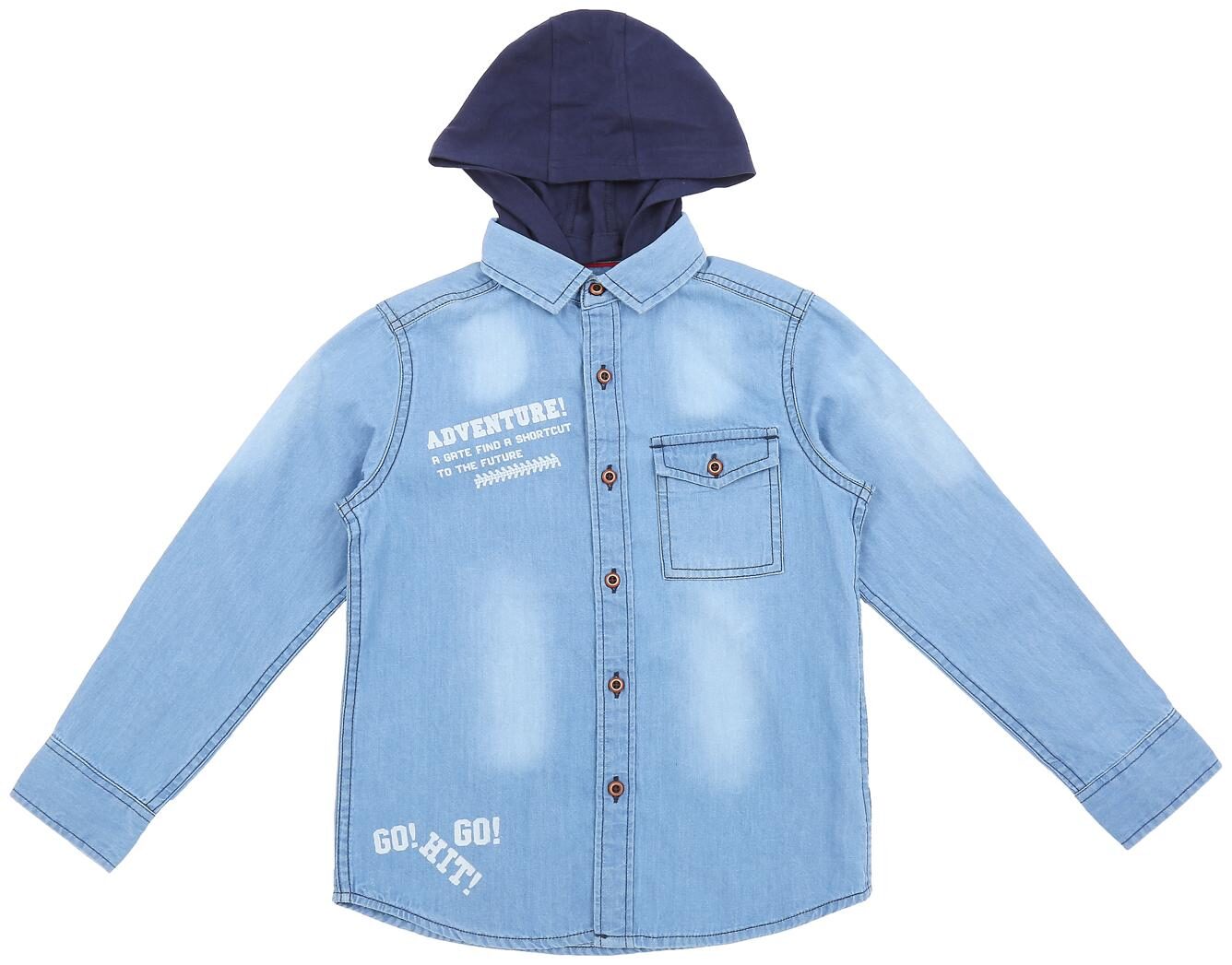 

Pantaloons Junior Boy Cotton Printed Shirt Blue