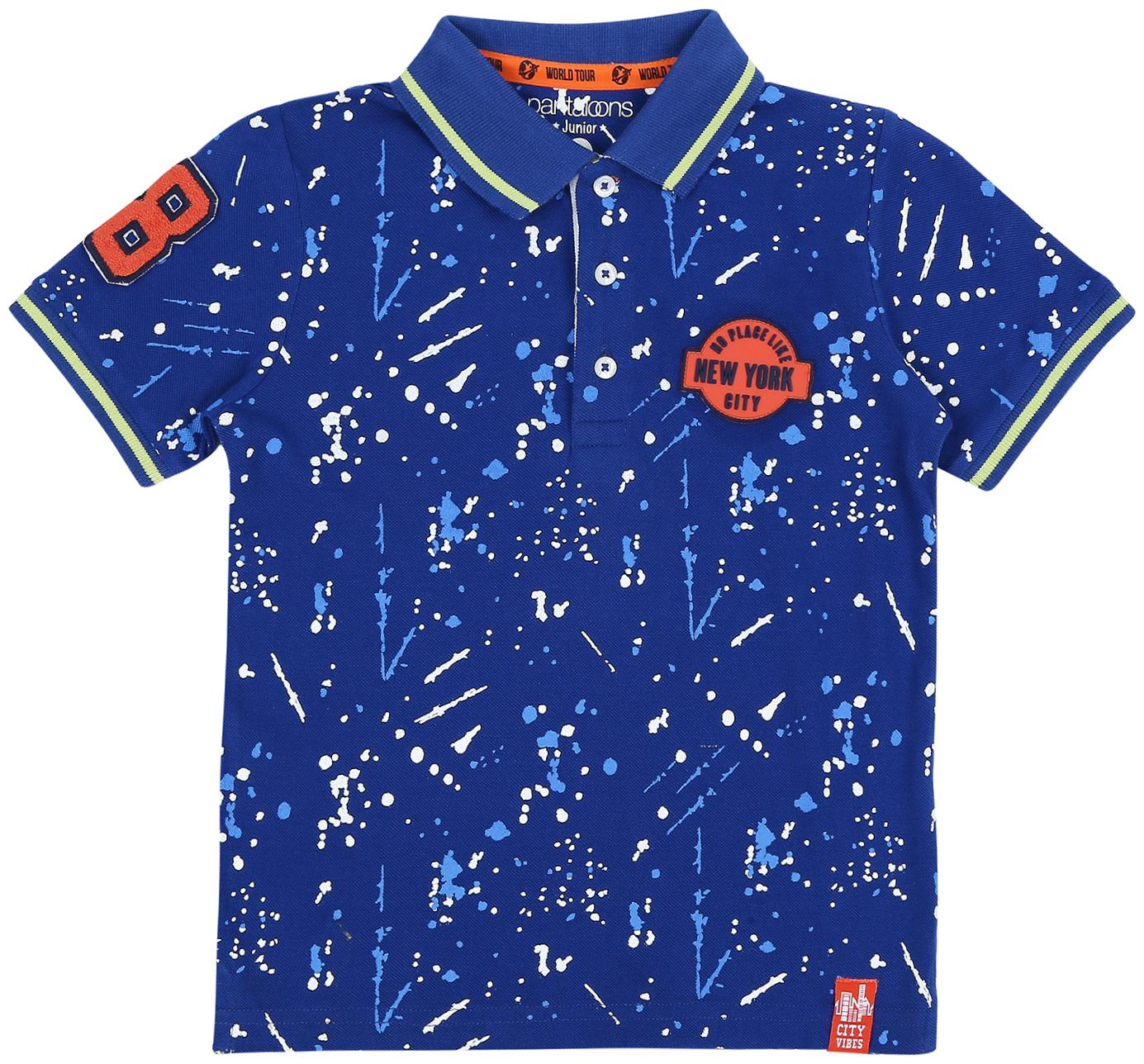 

Pantaloons Junior Boy Cotton Printed T-shirt - Blue