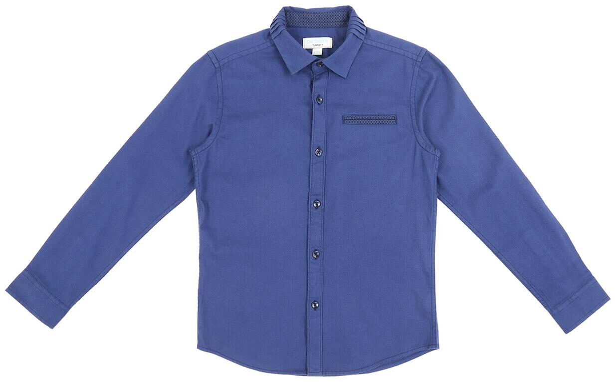 

Pantaloons Junior Boy Cotton Solid Shirt Blue