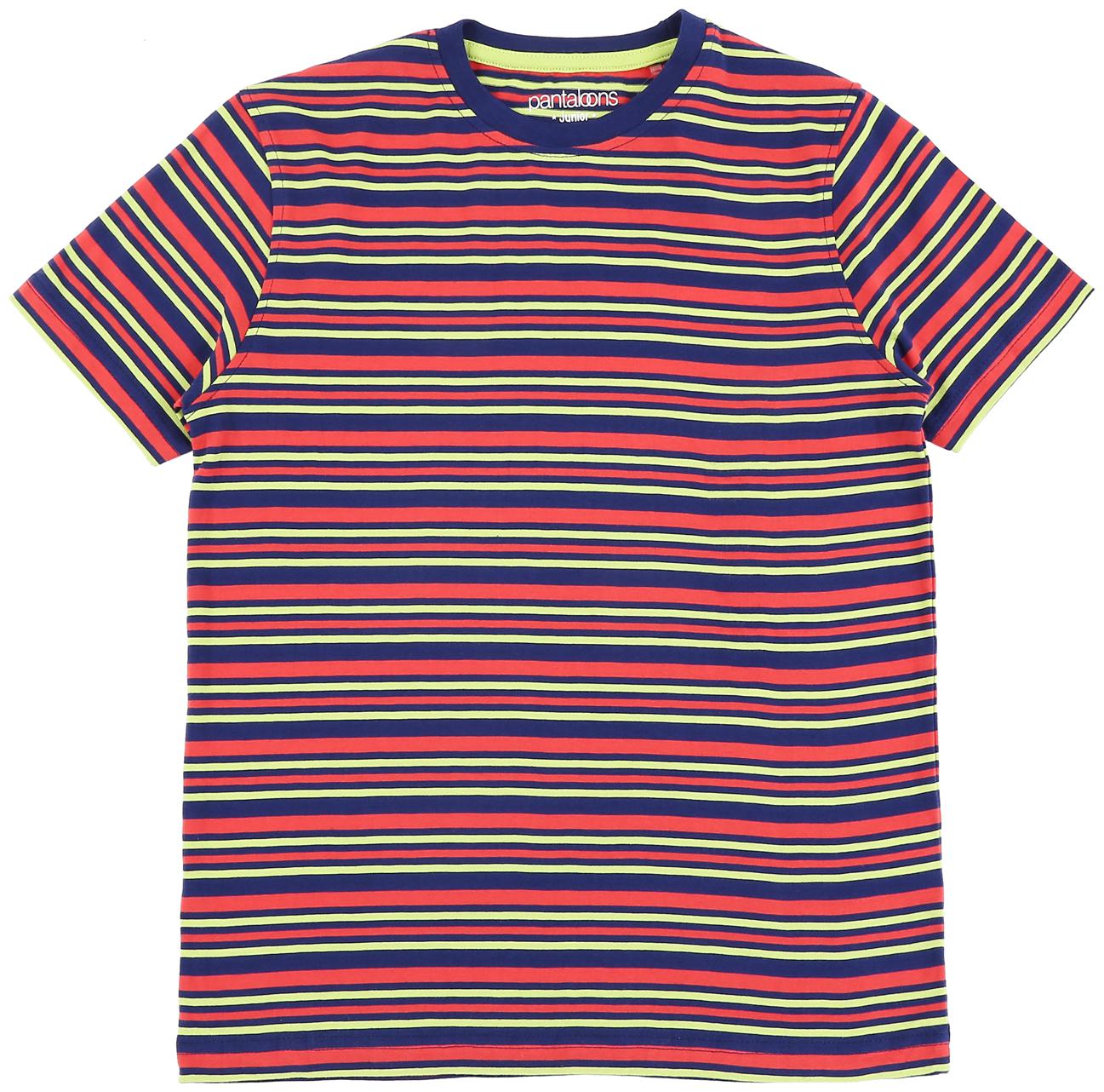 

Pantaloons Junior Boy Cotton Striped T-shirt - Multi