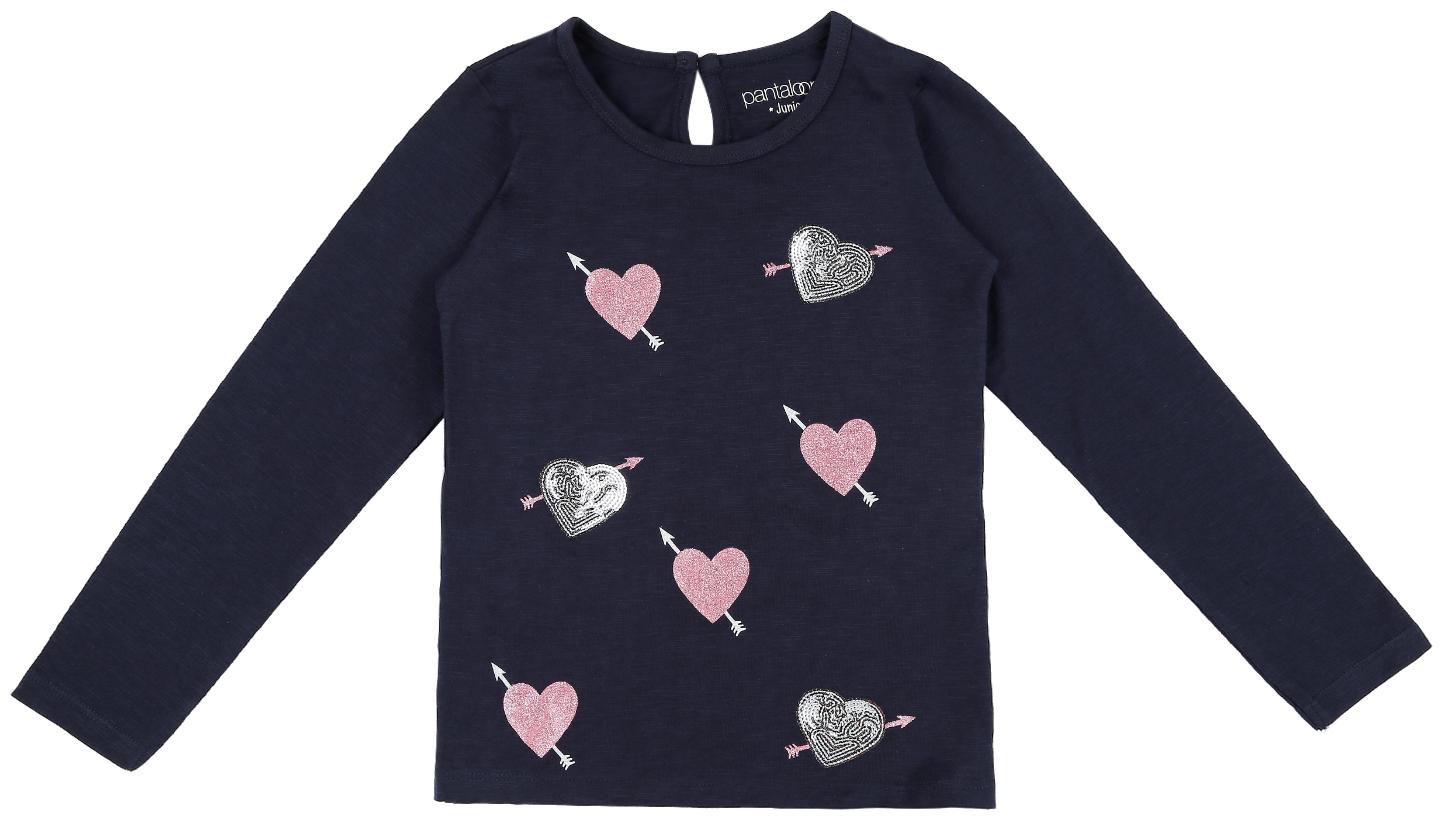 

Pantaloons Junior Girl Cotton Printed T shirt - Blue