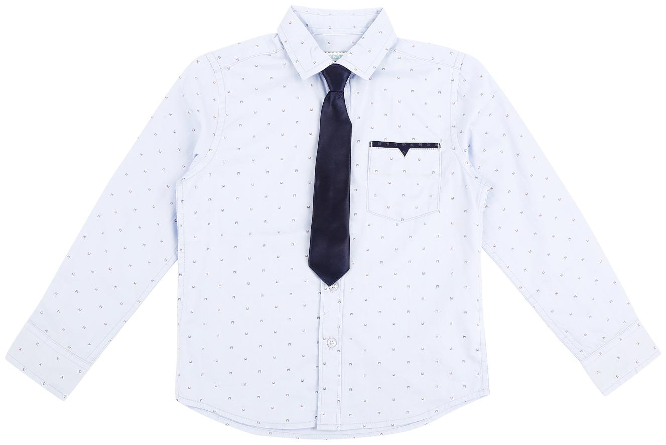 

Pantaloons Junior Boy Cotton Printed Shirt Blue