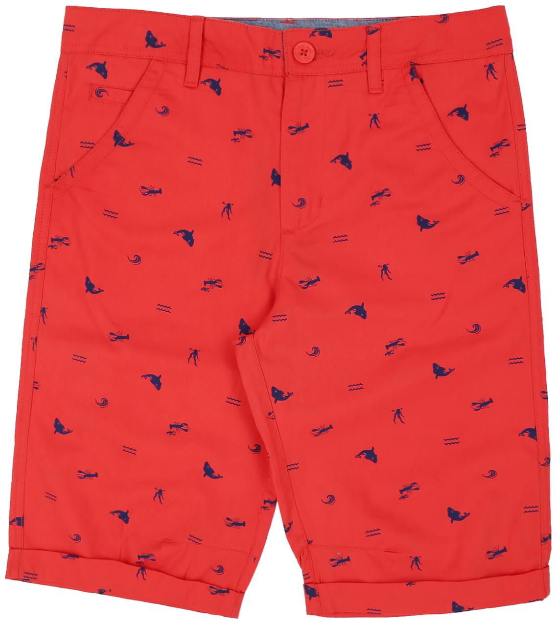 

Pantaloons Junior Boy Printed Shorts 3 4ths - Red