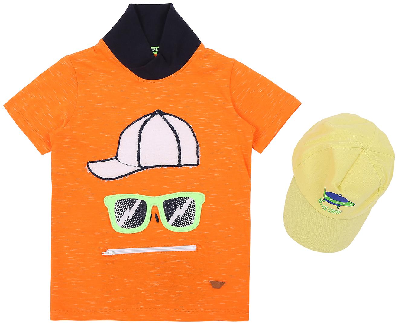 

Pantaloons Junior Boy Cotton Printed T-shirt - Orange