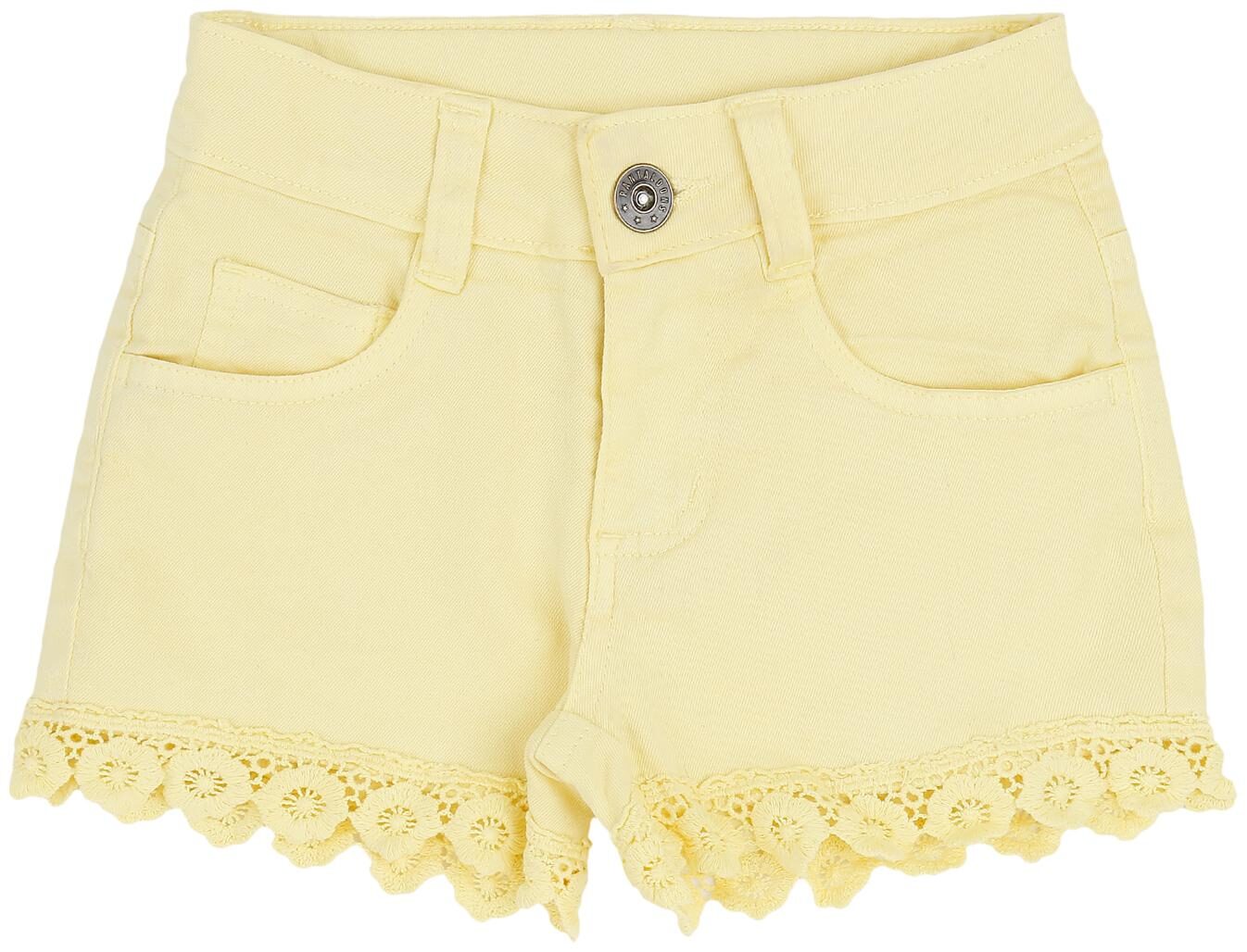 

Pantaloons Junior Girl Cotton Solid Regular shorts - Yellow