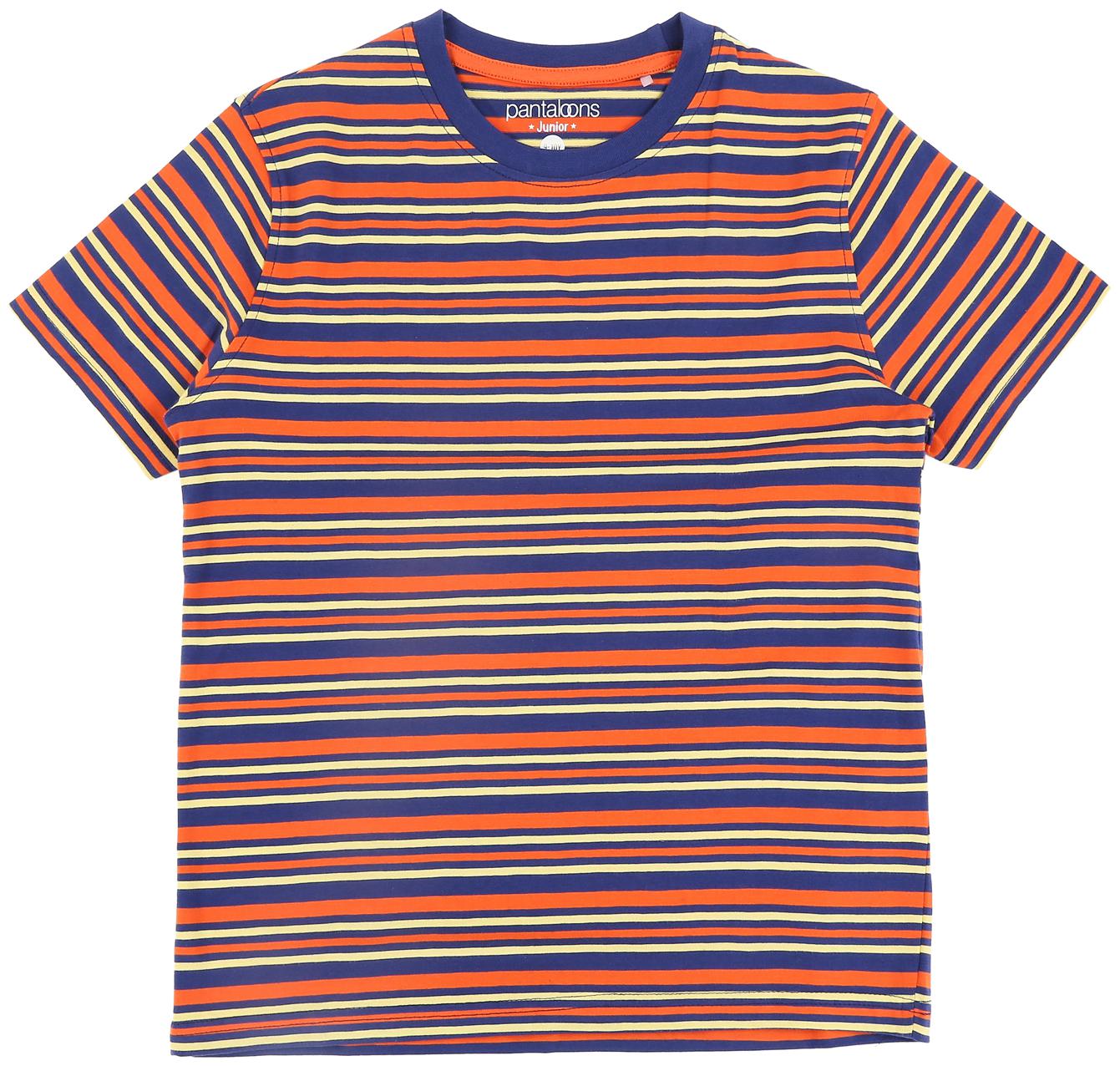

Pantaloons Junior Boy Cotton Striped T-shirt - Multi