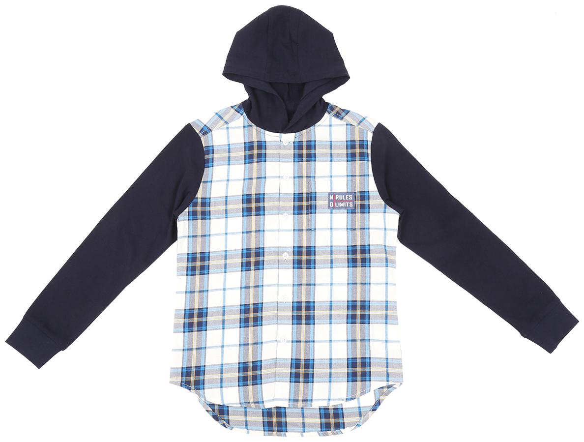 

Pantaloons Junior Boy Cotton Checked Shirt White