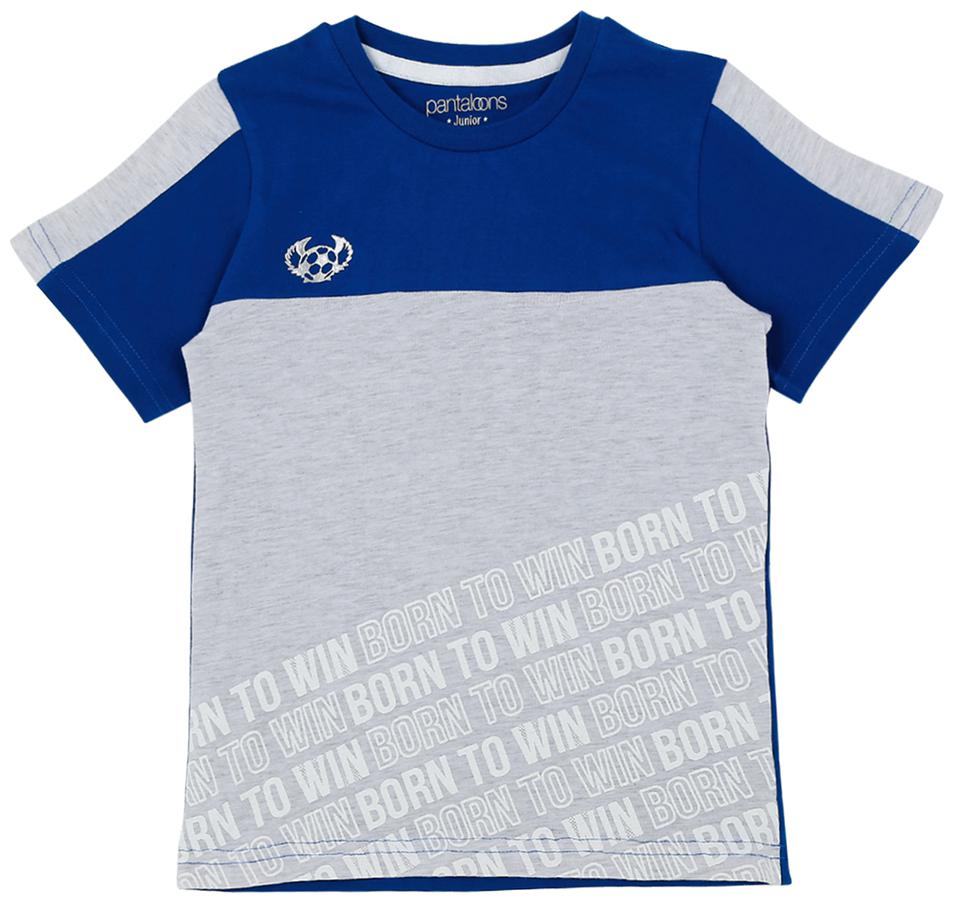 

Pantaloons Junior Boy Cotton Printed T-shirt - Grey
