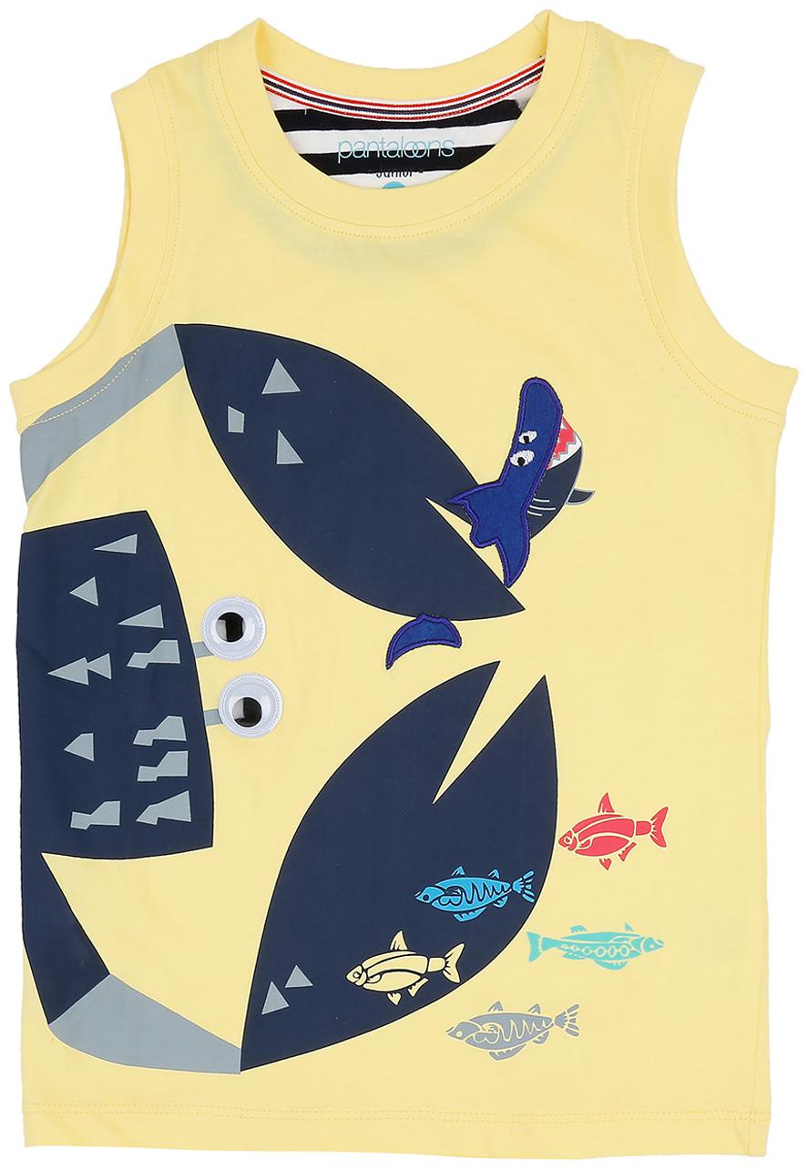 

Pantaloons Junior Boy Cotton Printed T-shirt - Yellow