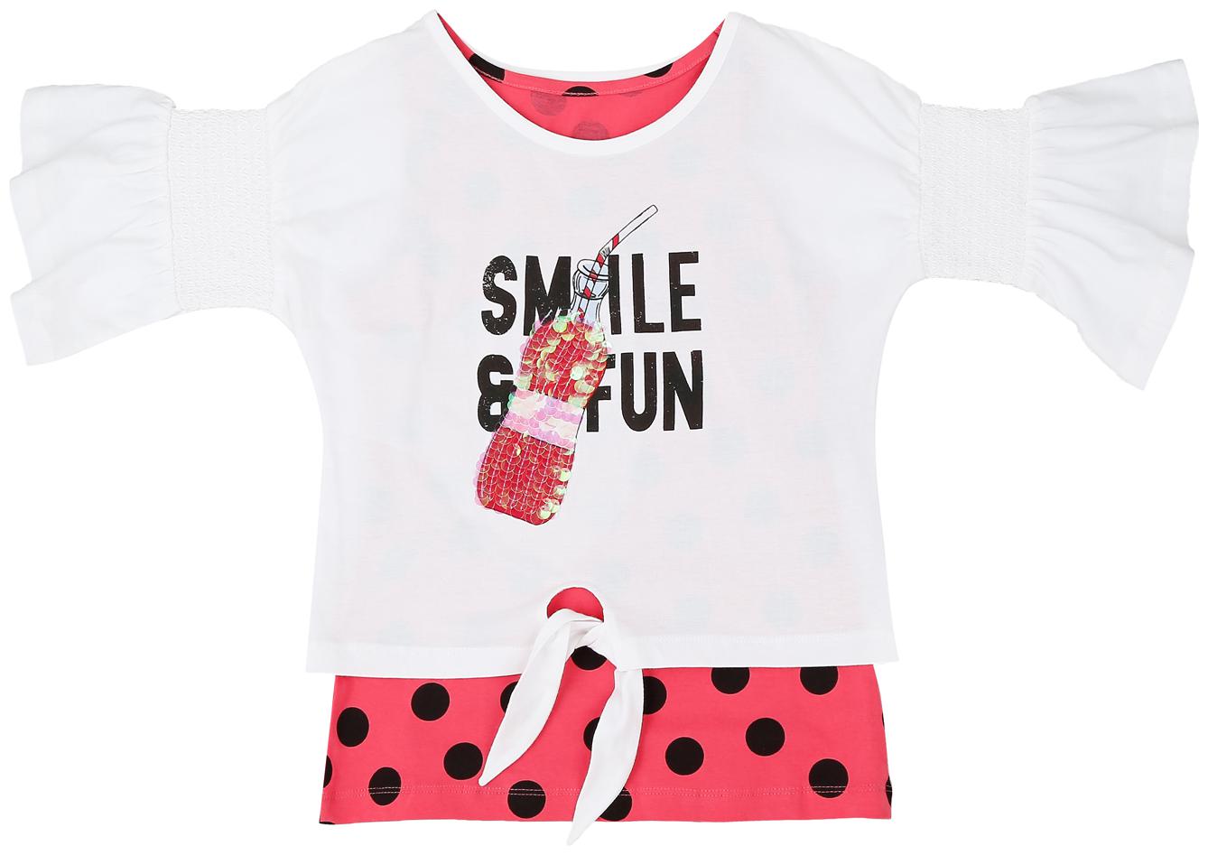 

Pantaloons Junior Girl Cotton Printed T shirt - White