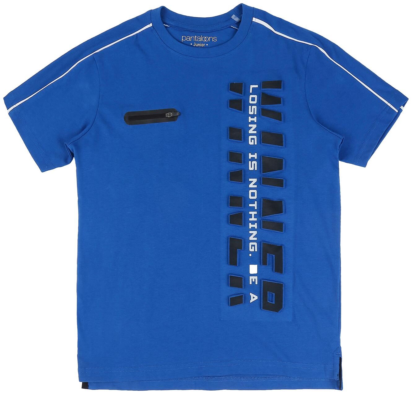 

Pantaloons Junior Boy Cotton Printed T-shirt - Blue