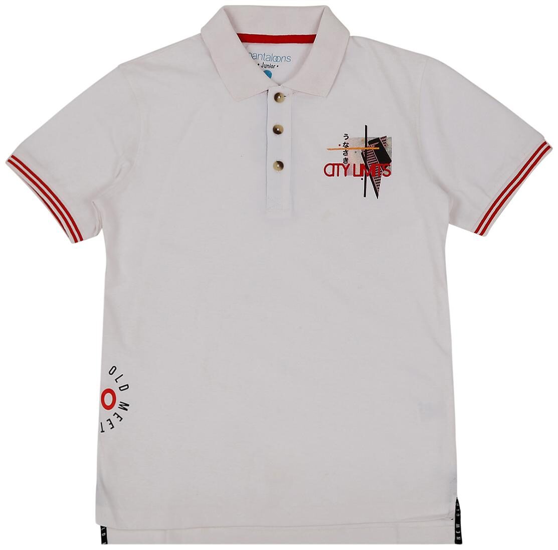 

Pantaloons Junior Boy Cotton Solid T-shirt - White