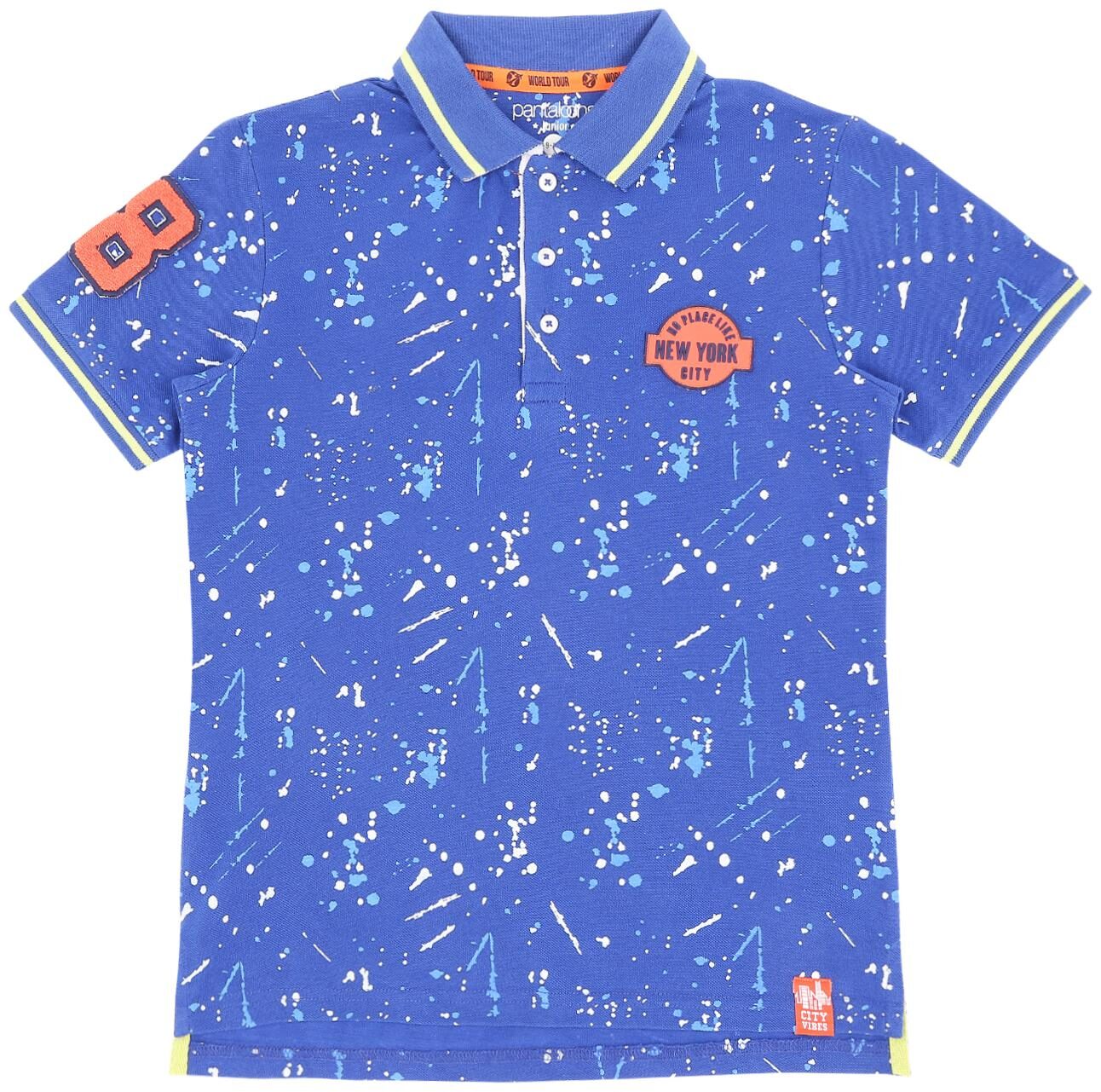 

Pantaloons Junior Boy Cotton Printed T-shirt - Blue