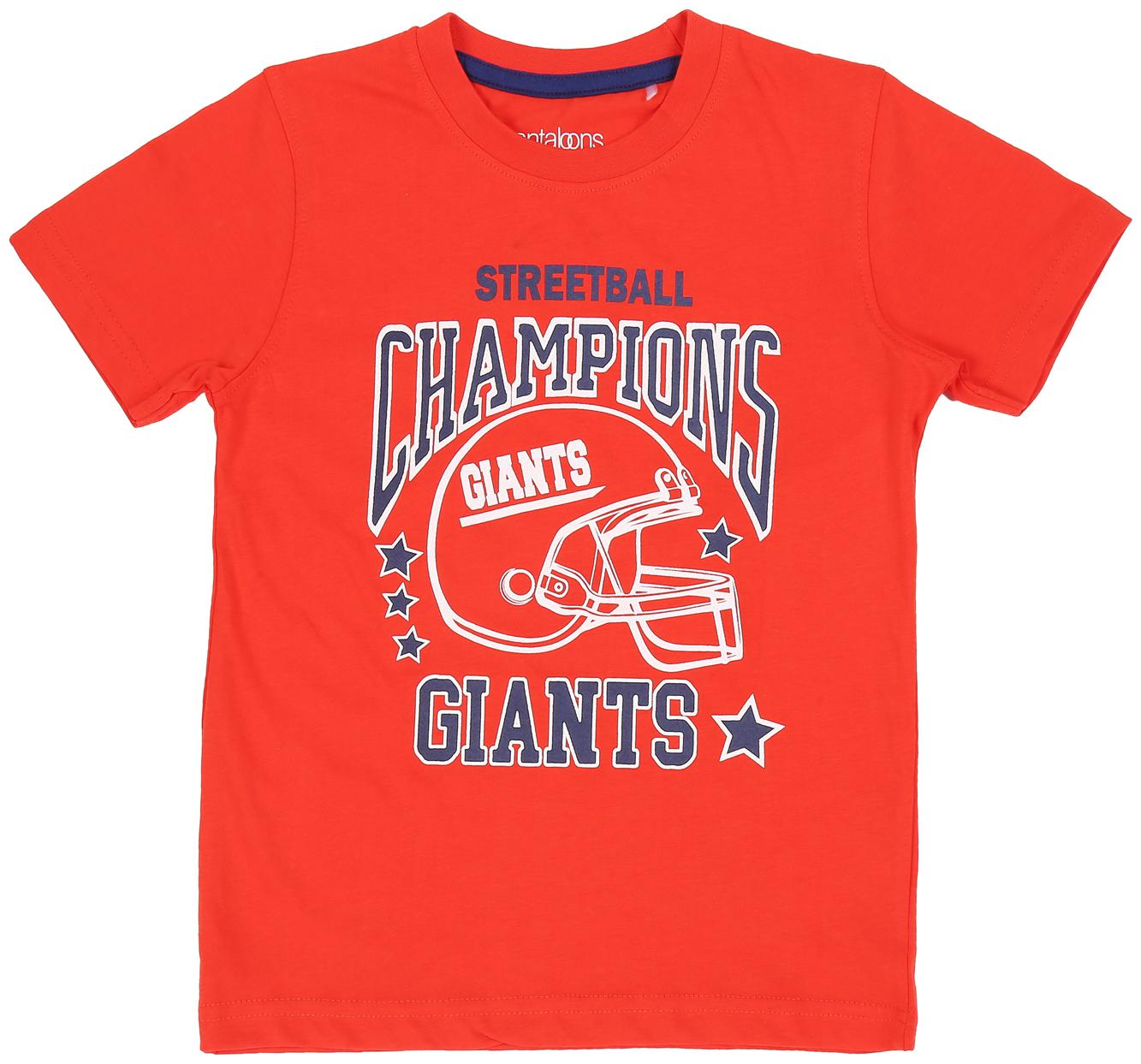 

Pantaloons Junior Boy Cotton Printed T-shirt - Red