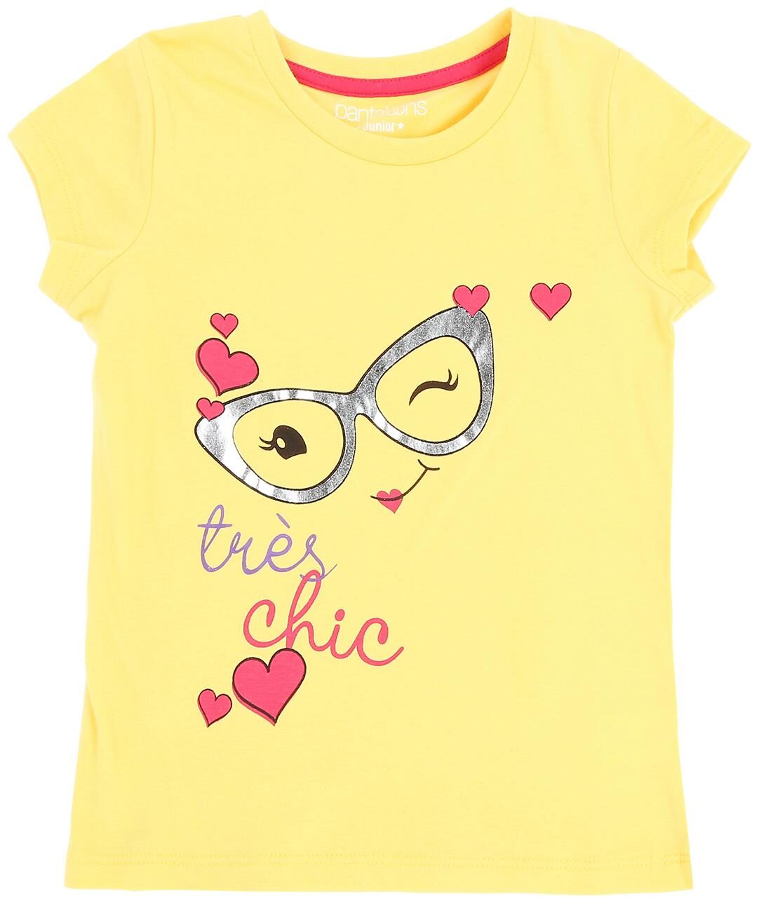 

Pantaloons Junior Girl Cotton Printed T shirt - Yellow